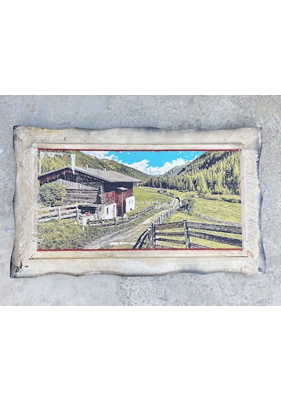 Vadiye Bakış Adlı İran Tebriz Halı Tablo 123x73cm - Duvar Halı Kilim Tablo