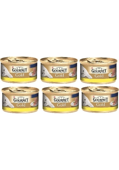 Gourmet Gold Kıyılmış Tavuklu Konserve Yetişkin Kedi Maması 6 x 85 G
