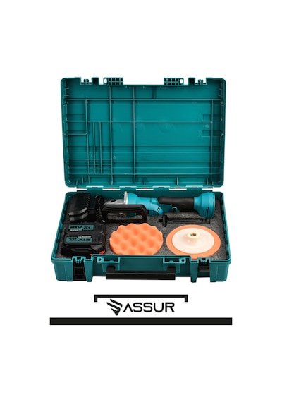 Assur Profesyonel 21V Çift Akü 125 MM Taşlama & 150 MM Polisaj Makinesi Set - 2194