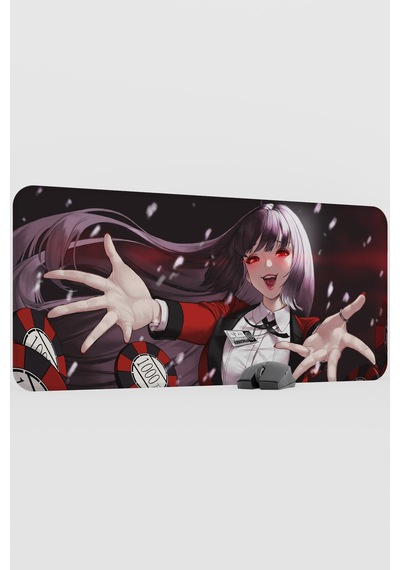 Kakegurui Anime V1 - 90x40 Xxl Gaming Kauçuk Kaymaz Taban Mouse Pad Fare Altlığı