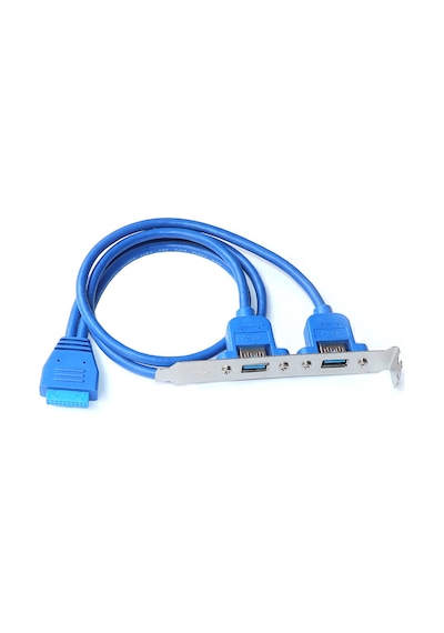 19 Pin Usb 3.0 Arka Panel Genişleme Braketi 2 Port Usb Çoklayıcı
