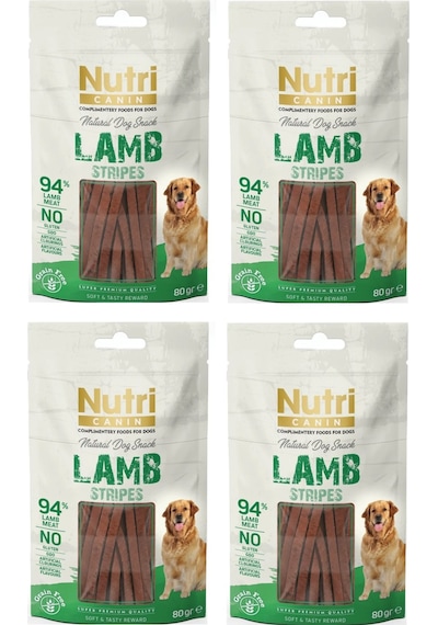Nutri Canin Kuzu Etli Fileto Tahılsız Köpek Ödülü 80 G X 4 Adet
