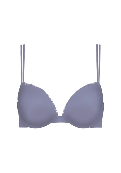 Calvin Klein Push Up Plunge Kadın Gri Sütyen