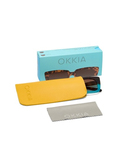 Okkia Elba Unisex Güneş Gözlüğühavana Mavi Kahverengi - Mavi