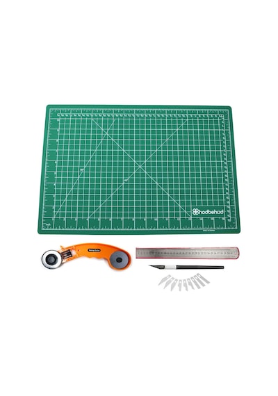 A2 60X45 Cm Çift Taraflı Kesim Altlığı Hobi Cutting Mat Set Yeşil A2 60X45 Cm Çift Taraflı Kesim Altlığı Hobi Cutting Mat Set Yeşil