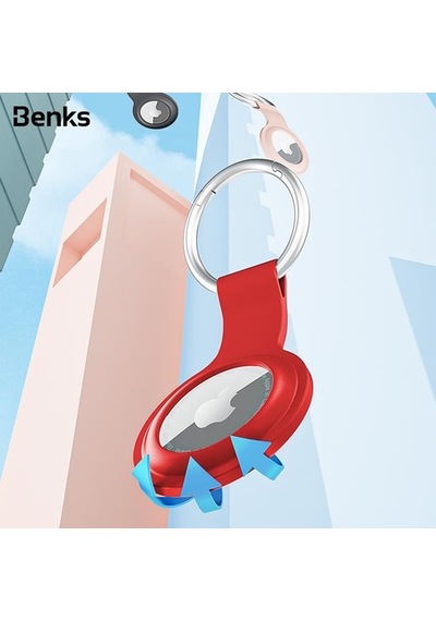 Benks Apple Uyumlu AirTag Kılıf & Anahtarlık - Premium Silikon Kılıf