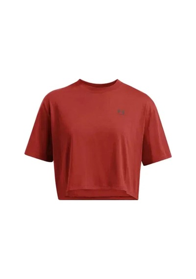 Under Armour Boxy Crop Logo Ss Kadın Spor Tişört Turuncu