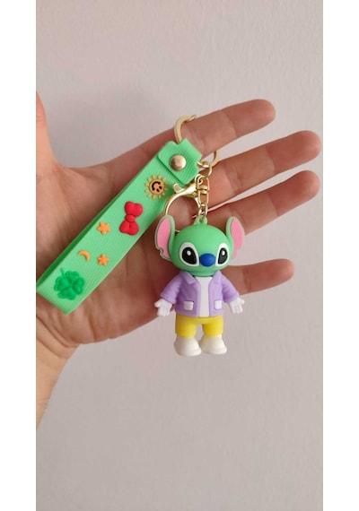 Stitch Silikon Anahtarlık Büyük Boy Çanta Aksesuar