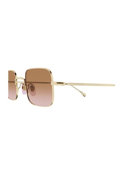 Gucci Gg 1813s 004 41 Unisex Kare Gold Metal Güneş Gözlüğü Altın
