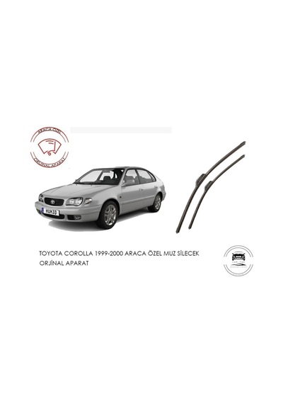 Toyota Corolla Terra Muz Muz Silecek Takımı 1.4 1.6 Motor Araca Özel Aparat 1999 - 2001