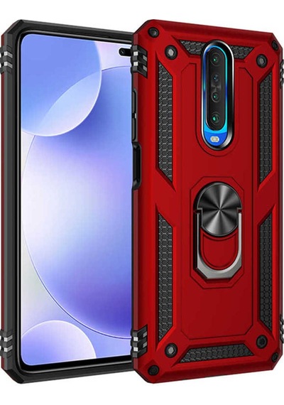 Xiaomi Poco X2 Kılıf Zore Vega Kapak Kırmızı