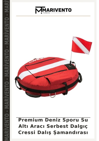 Premium Deniz Sporu Su Altı Aracı Serbest Dalgıç Cressi Dalış Şamandırası Çok Renkli