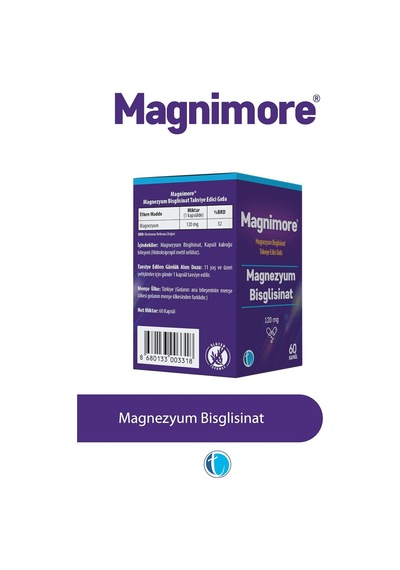Magnezyum Bisglisinat 60 Bitkisel Kapsül 120 Mg 2 Paketi