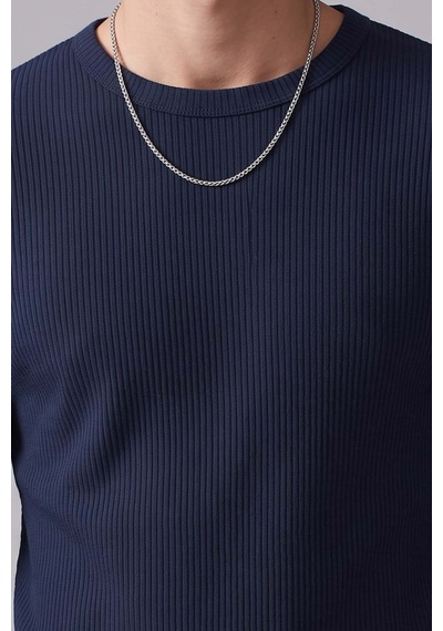 Barrels And Oıl Erkek Bisiklet Yaka İnterlok Sweatshirt - İndigo İndigo