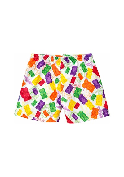 Haribo Lisanslı Geometrik Şortlu Kız Çocuk T-shirt Şort Takım Somon
