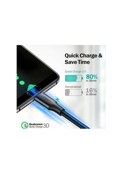 1 M Uzunluğunda Usb-c - Usb-a Hızlı Şarj Kablosu