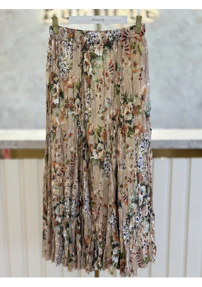 Fuat Gürşen Fg-26y5418-b Bej Renk Etek Çok Renkli