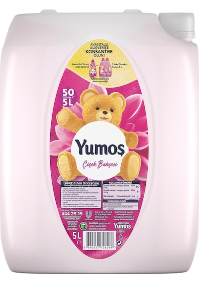 Yumoş Çiçek Bahçesi Yumuşatıcı 50 Yıkama 5 Lt