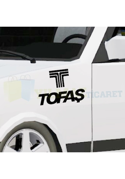 Tofaş Logo Oto Sticker Çıkartma Yapıştırma Kaput Araç Etiket 2 Ad
