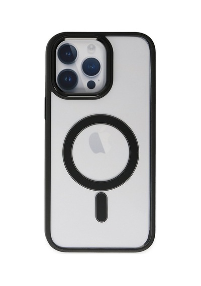 Apple iPhone Uyumlu 14 Pro Kılıf Room Magneticsafe Silikon - Siyah Bz8683140411930