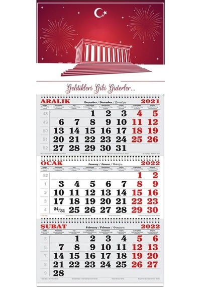 2023 Duvar Takvimi Modelleri-gemici Takvimi 30x70