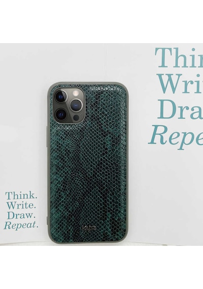 Kajsa Apple Uyumlu iPhone 12 Pro Max Kılıf Kajsa Glamorous Serisi Snake Pattern Kapak ZORE-218949