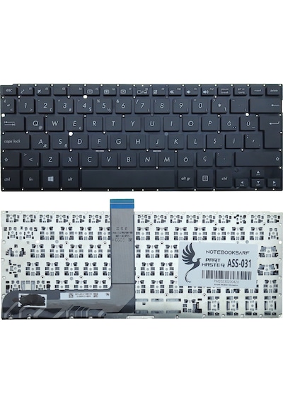 Asus Uyumlu Transformer Book Flip Tp300u, Q302u Notebook Klavye -siyah-