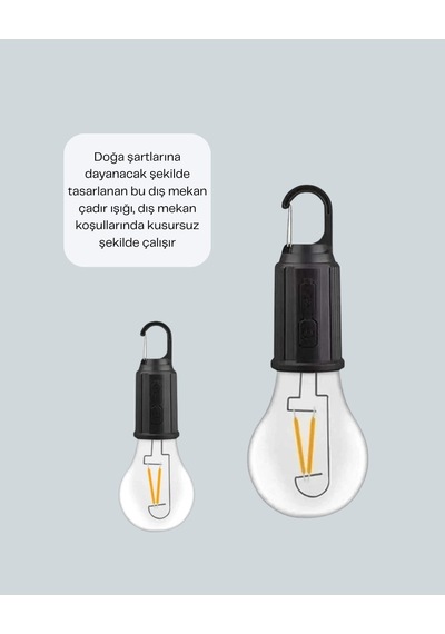 Mey İthalat Su Geçirmez Dış Mekan Led Çadır Işığı