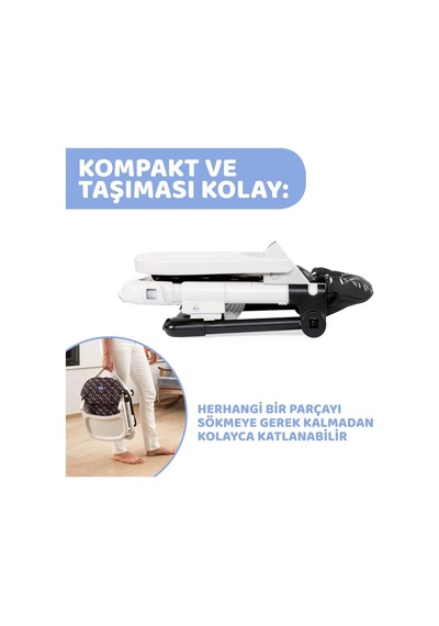 Chairy Yükseltici Mama Sandalyesi, Siyah
