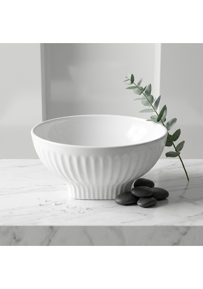 Ey-4820 Parlak Beyaz Tezgah Üstü Lavabo