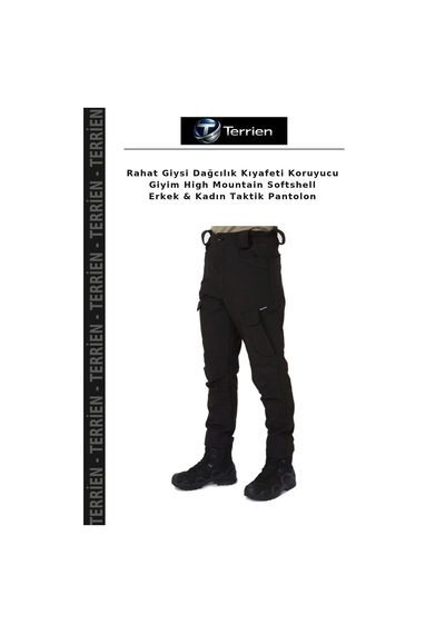 Terrien Rahat Giysi Dağcılık Kıyafeti Koruyucu Giyim High Mountain Softshell Erkek & Kadın Taktik Pantolon Çok Renkli