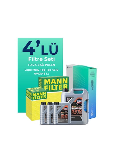 Mann Land Rover Evoque 2.0 Dizel Filtre Bakım Seti Liqui Moly Motor Yağlı (2014-2020) 4 Lü -