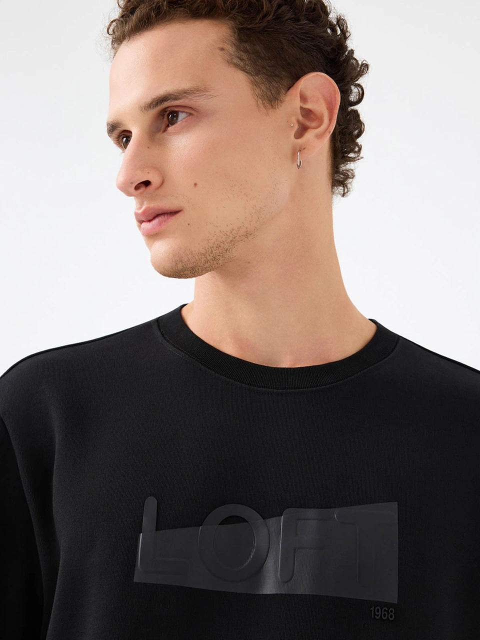 Loft Regular Fit Siyah Erkek Sweatshirt Lf2041074 Siyah