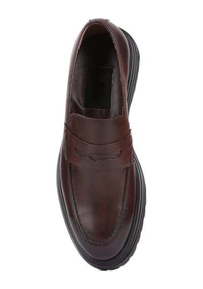Shoetyle - Kahverengi Deri Erkek Klasik Ayakkabı 250-2371-821-kahverengi
