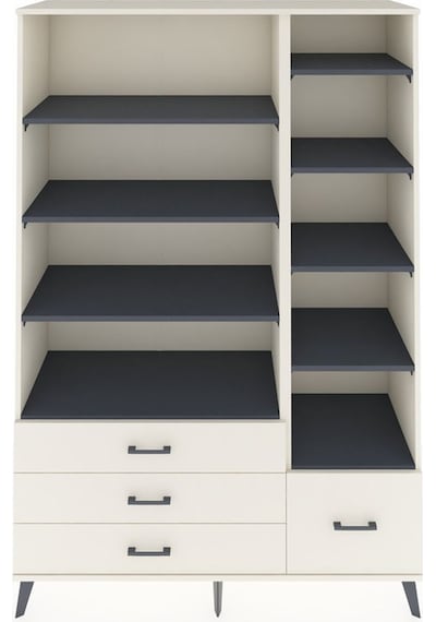 Hyperion Dolap 9 Raflı 4 Çekmeceli 132x44x195 Aytaşı-antrasi... Aytaşı Hyperion Dolap 9 Raflı 4 Çekmeceli 132x44x195 Aytaşı-antrasi... Aytaşı