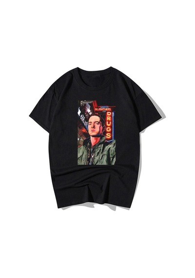 Noıssey Kırmızı Etiket Gala Rapçi Eminem T Shirt Model68 17630 Siyah