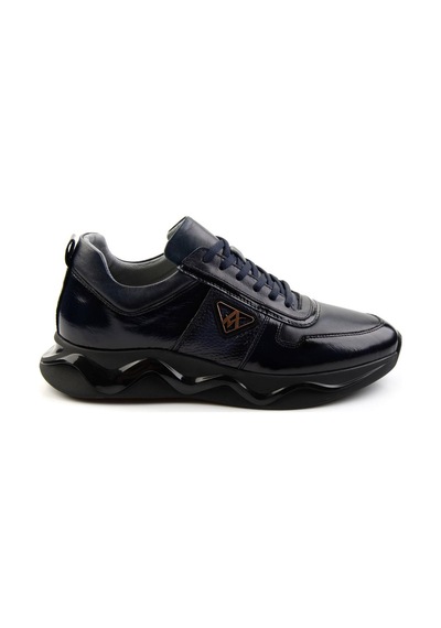 Bambi Lacivert Leather Erkek Sneaker E01347072114 Lacivert