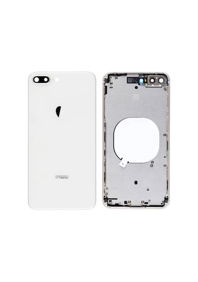 Apple  Uyumlu - iPhone 8 Plus Kasa Kapak Beyaz