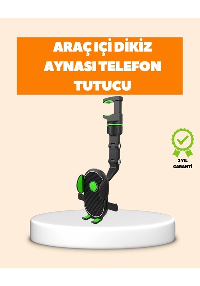 Araç İçi Dikiz Aynası Telefon Tutucu Katlanabilir Ve Çok Fonksiyonlu 1 Adet