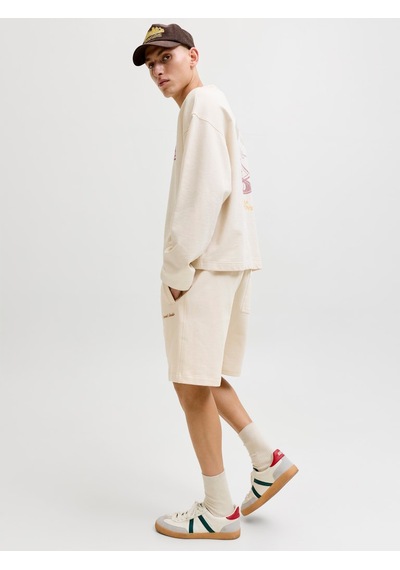 Jack & Jones Karl Norrebro Erkek Krem Şort 12292565-anw