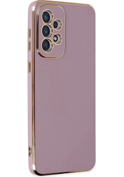 Newface Samsung Uyumlu Galaxy A73 5g Kılıf Volet Silikon - Mor Resimdeki