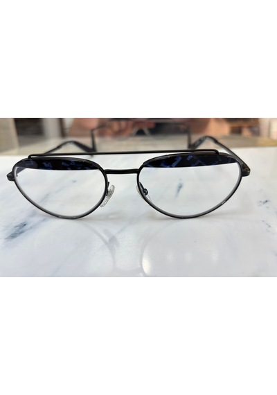 Alain Mikli A04016 004/80 56ekt Large Beden Unisex Mavi Işık Korumalı Gözlük Siyah