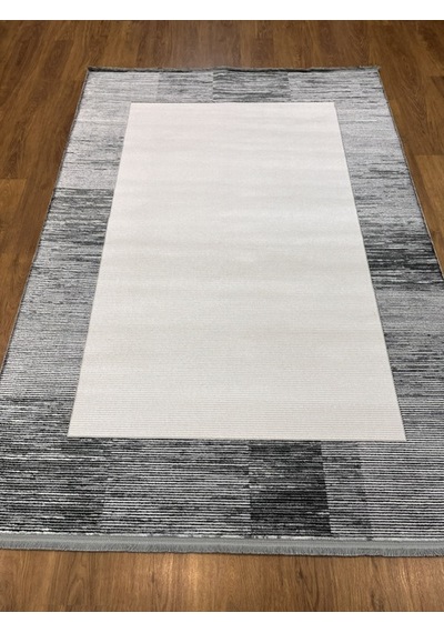 Akrilik Siyah, Beyaz Salon Halısı 160x230 Siyah, Beyaz