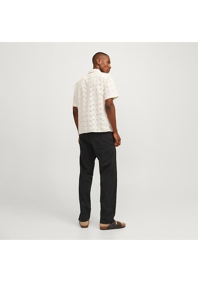 Jack&jones Jack Jones Pantolon Kane Summer Linen Blend Jogger Siyah