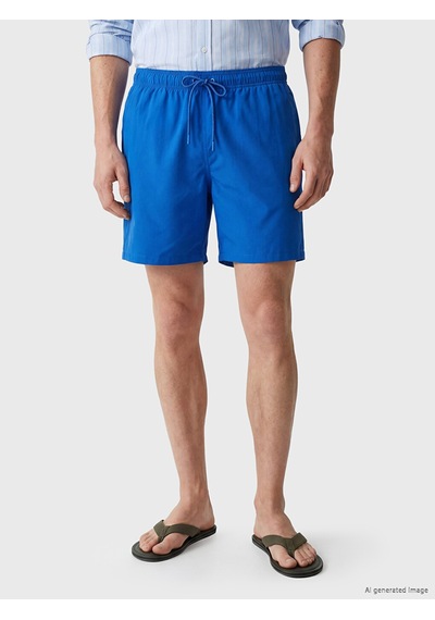 Lcw Swımwear Mavi Kısa Boy Basic Erkek Deniz Şortu