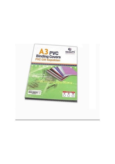Mapi Pvc A-3 Cilt Kapağı 100 Lü Beyaz