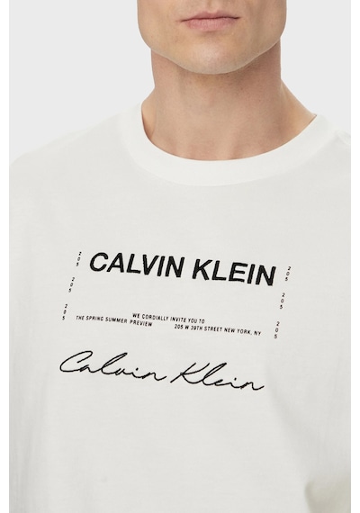 Calvin Klein Erkek T Shirt Lv04re827g Yaf Beyaz