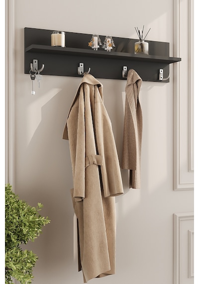 Aeka Ae-7002 Akasya Antrasit Duvara Monte 4 Askılı Raflı Portmanto Antre Hol Vestiyer Askılık 90 12 24 Cm Aeka Ae-7002 Akasya Antrasit Duvara Monte 4 Askılı Raflı Portmanto Antre Hol Vestiyer Askılık 90 12 24 Cm