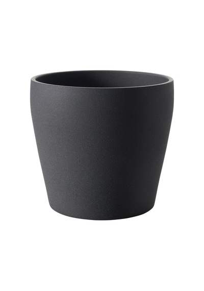 Toprak Saksı, Koyu Gri, 24 Cm 3 Adet