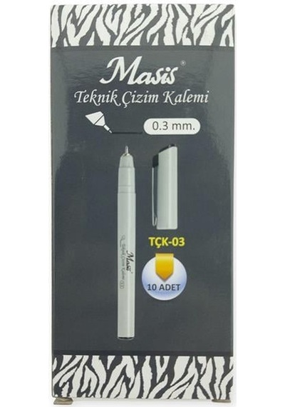 Masis Çizim Kalemi 0,3mm 10 Lu Paket